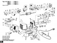 Bosch 0 601 963 003  Bench Grinder 220 V / Eu Spare Parts